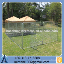 Baochuan powder coating galvanized easy assemble dog kennel/pet house/dog cage/run/carrier